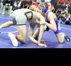 D-NH sophomore Nick Reinicke finished eighth at 160 pounds in the Class 2A state tournament in Des Moines. (Tyler Anderson/MAP photo)